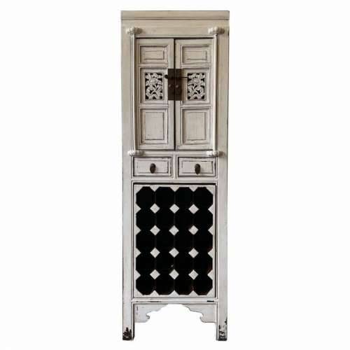 Stalak za boce Alexandra House Living Bijela Drvo Brijestovina 45 x 170 x 55 cm Cijena