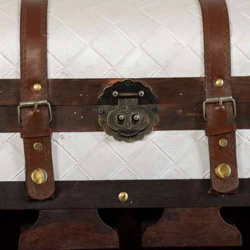 Stalak za boce Alexandra House Living Smeđa PVC Drvo Metal Tkanina 30 x 85 x 44 cm Škrinja Cijena
