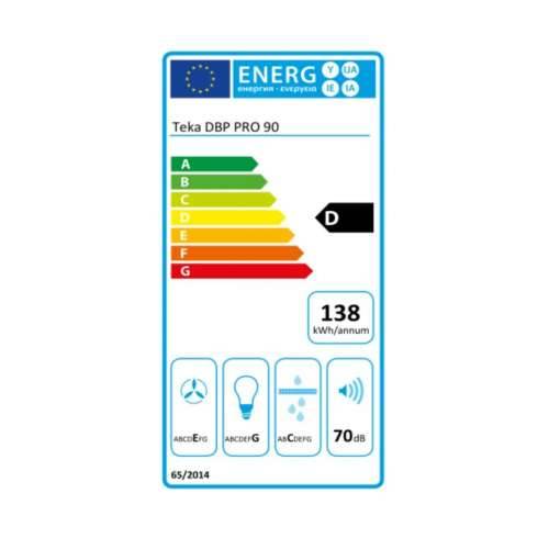 Konvencionalna Napa Teka DBP90PRO 90 cm 613 m3/h 68 dB 236W Čelik Cijena