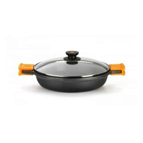 Duboka tava BRA A270545 Crna Crna/Narančasta Metal Aluminij (45 cm) Cijena