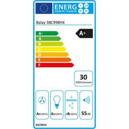 Konvencionalna Napa Balay 3BC998HX 90 cm 843 m3/h 160W A+ Čelik Cijena