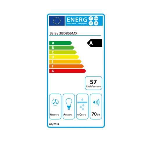 Konvencionalna Napa Balay 7612985650045 60 cm 620 m³/h 250W A Čelik Cijena