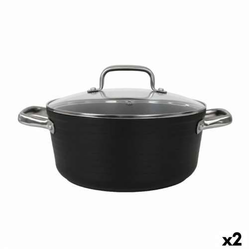 Duboka tava sa staklenim poklopcem Quttin Spiral Ø 24 cm Kovani Aluminij (2 kom.) Cijena