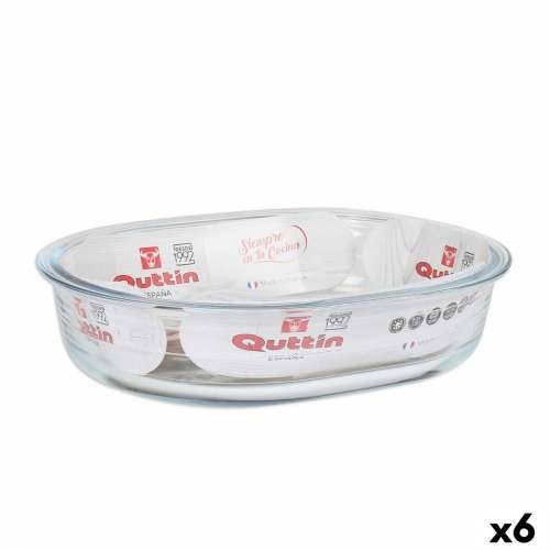 Posuda za Pećnicu Quttin   Staklo ovalno 1,5 L 23,7 x 18,8 cm (6 kom.) Cijena