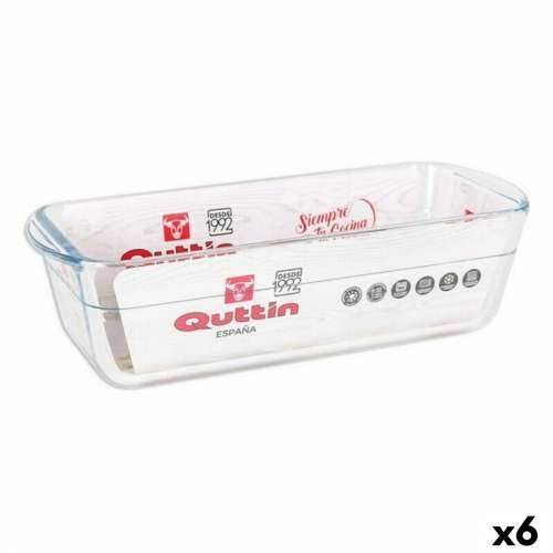 Pravokutni Kalup Quttin 63079 1,7 L Staklo 28,2 x 11,6 x 7,7 cm (6 kom.) Cijena