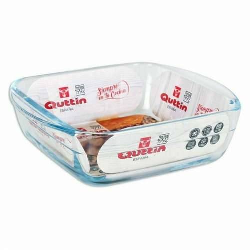 Ploča za Pećnice Quttin 66603 1,1 L Staklo Kvadratno 1,1 L 19,7 x 16,8 x 5,6 cm (10 kom.) Cijena