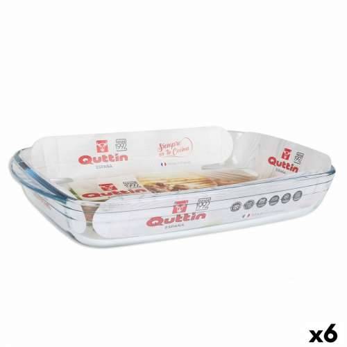 Posuda za Pećnicu Quttin   Providan Staklo Pravokutno 3 L 35,4 x 22 x 5,5 cm (6 kom.) Cijena