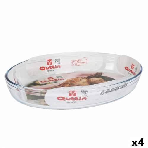 Posuda za Pećnicu Quttin   Providan Staklo ovalno 4,5 L 39,6 x 27,35 x 6,6 (4 kom.) Cijena