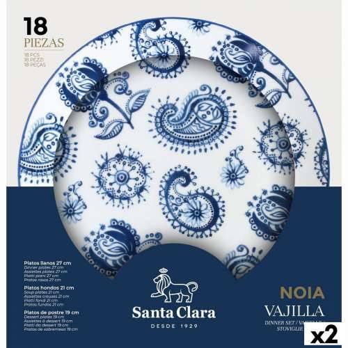 Posuđe za jelo Santa Clara Noia 18 Dijelovi Porculan Okruglo (2 kom.) Cijena