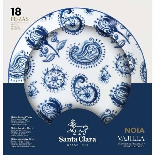 Posuđe za jelo Santa Clara Noia 18 Dijelovi Porculan Okruglo (2 kom.) Cijena