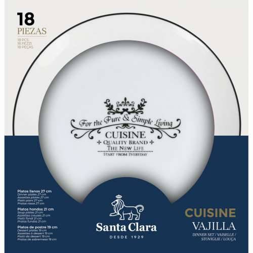 Posuđe za jelo Santa Clara Cuisine Porculan Okruglo 18 Dijelovi (2 kom.) Cijena