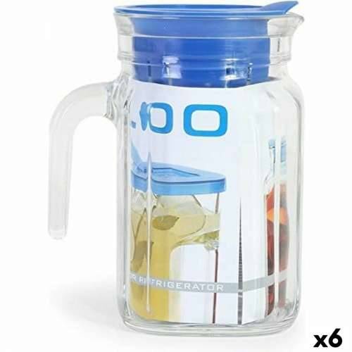 Staklenka s Poklopcem i Posuda za Doziranje Borgonovo Igloo Kvadratno Plava 600 ml (6 kom.) Cijena