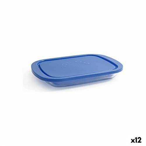 Kutija za užinu Borgonovo Igloo Plava Pravokutno 800 ml 26 x 18,5 x 3,4 cm (12 kom.) (26 x 18,5 x 3,4 cm) Cijena