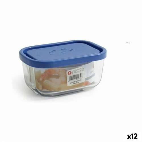 Kutija za užinu Borgonovo Plava Pravokutno 400 ml 13,5 x 9,5 x 6,5 cm (12 kom.) Cijena