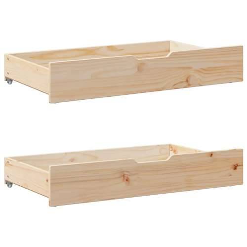 Krevet s regalom za knjige bez madraca 75x190 cm borovina - Prirodna 75 x 190 cm Cijena
