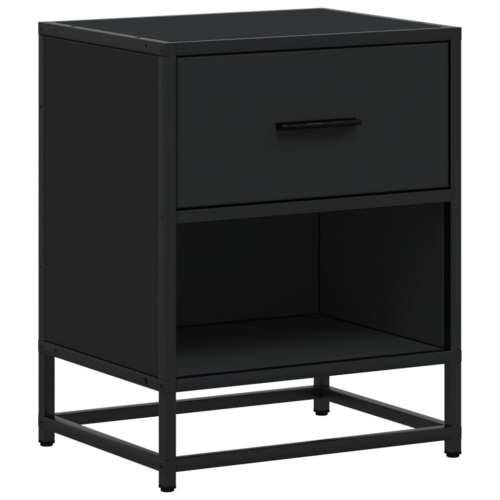 Noćni ormarići 2 kom crni 40x31x50 cm od konstruiranog drva - Crna 2 Cijena