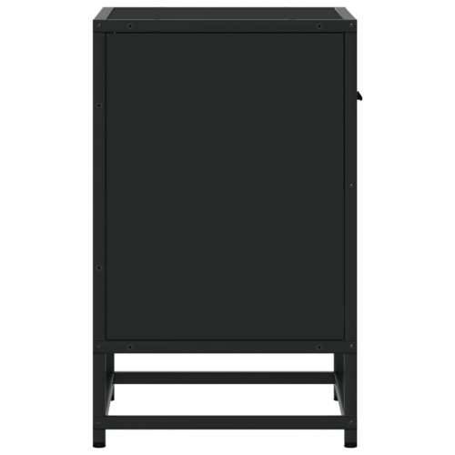 Noćni ormarići 2 kom crni 40x31x50 cm od konstruiranog drva - Crna 2 Cijena