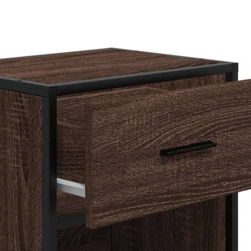 Noćni ormarići 2 kom boja hrasta 40x31x50 cm konstruirano drvo - Smeđi hrast 2 Cijena