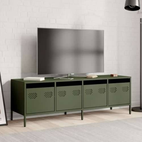 TV ormarić maslinastozeleni 135 x 39 x 43,5 cm čelični - Maslinovo zelena 1 135 cm Cijena