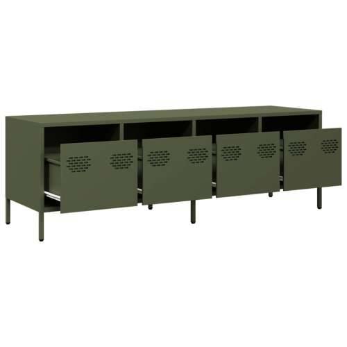 TV ormarić maslinastozeleni 135 x 39 x 43,5 cm čelični - Maslinovo zelena 1 135 cm Cijena