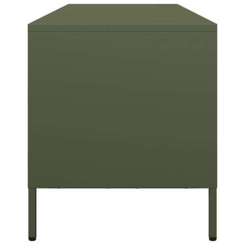 TV ormarić maslinastozeleni 135 x 39 x 43,5 cm čelični - Maslinovo zelena 1 135 cm Cijena