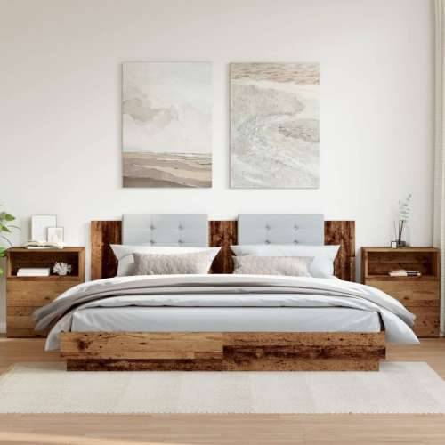 Noćni ormarići 2 kom boja drva 50x32x60 cm konstruirano drvo - Staro drvo 2 Cijena