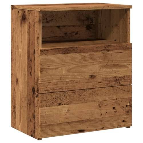 Noćni ormarići 2 kom boja drva 50x32x60 cm konstruirano drvo - Staro drvo 2 Cijena