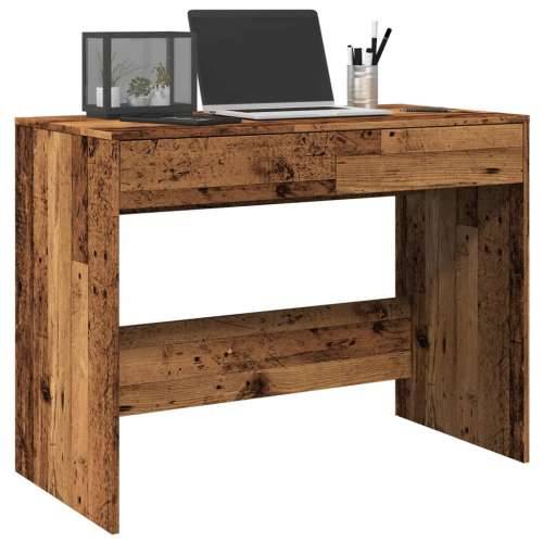 Radni stol boja starog drva 101x50x76,5 cm konstruirano drvo - Staro drvo Cijena