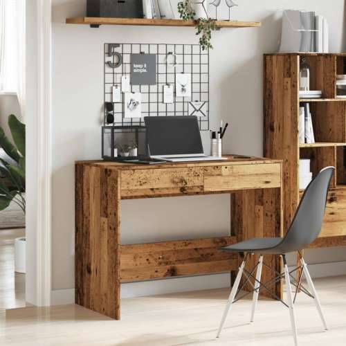 Radni stol boja starog drva 101x50x76,5 cm konstruirano drvo - Staro drvo Cijena