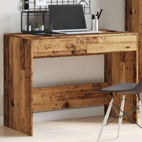Radni stol boja starog drva 101x50x76,5 cm konstruirano drvo - Staro drvo Cijena