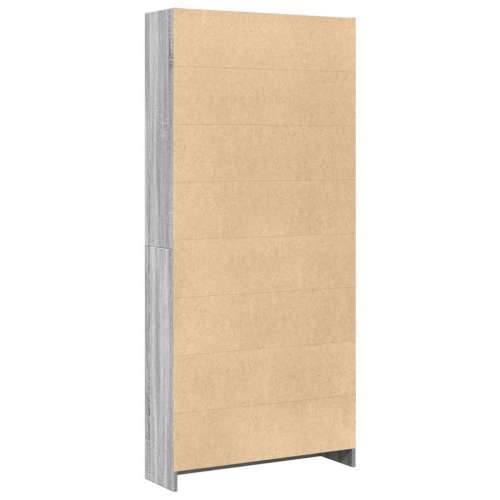 Regal za knjige boja hrasta 80x24x176 cm konstruirano drvo - Sivi hrast sonoma 1 176 cm 80 cm Cijena