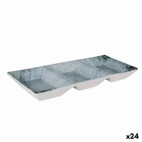 Pladanj za aperitive La Mediterránea Dalian 3 Pretinci 25 x 11 x 3 cm (24 kom.) Cijena