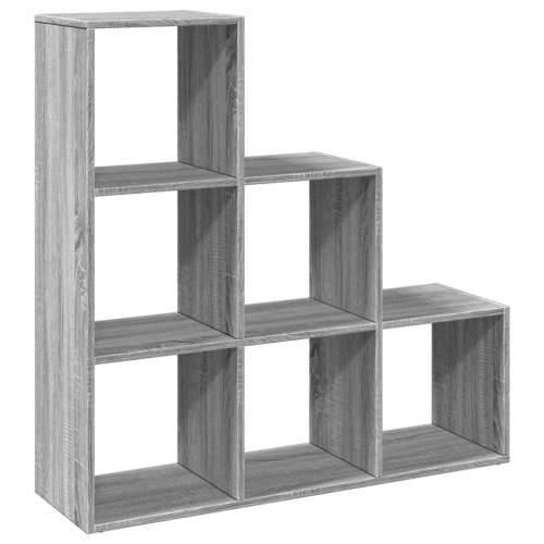 Pregrada / regal za knjige 3 razina sonoma 99x29x99 cm drveni - Sivi hrast sonoma 1 99 cm Cijena