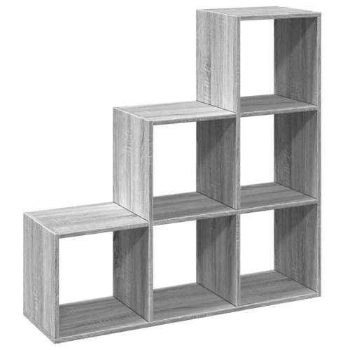Pregrada / regal za knjige 3 razina sonoma 99x29x99 cm drveni - Sivi hrast sonoma 1 99 cm Cijena