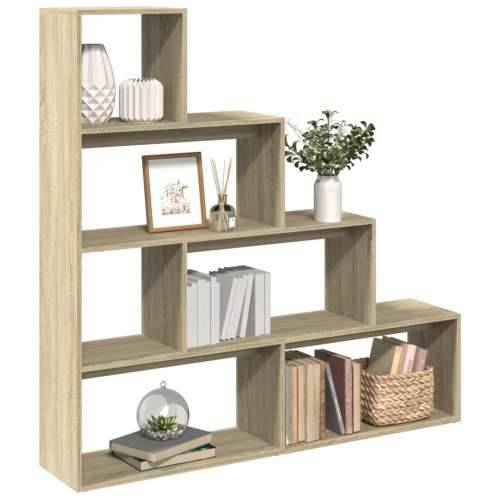 Pregrada/regal za knjige 4 razina hrast 143,5x29x143,5cm drveni - sonoma hrast 1 143.5 cm Cijena