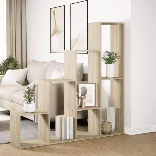 Pregrada/regal za knjige 4 razina hrast 143,5x29x143,5cm drveni - sonoma hrast 1 143.5 cm Cijena