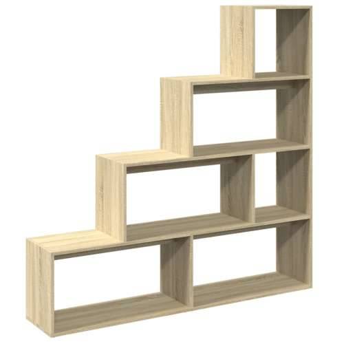 Pregrada/regal za knjige 4 razina hrast 143,5x29x143,5cm drveni - sonoma hrast 1 143.5 cm Cijena