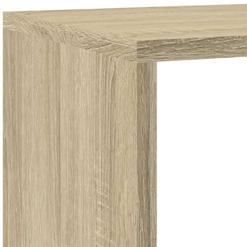 Pregrada/regal za knjige 4 razina hrast 143,5x29x143,5cm drveni - sonoma hrast 1 143.5 cm Cijena