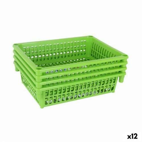 Kolica za Povrće Tontarelli Mito 4 Zelena 40 x 29 x 18 cm (12 kom.) Cijena