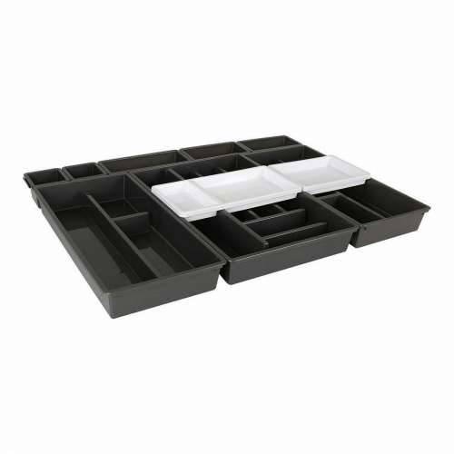 Organizator Pribora za Jelo Tontarelli Bella Crna 10 Dijelovi 70 x 49,2 x 6,7 cm (4 kom.) Cijena