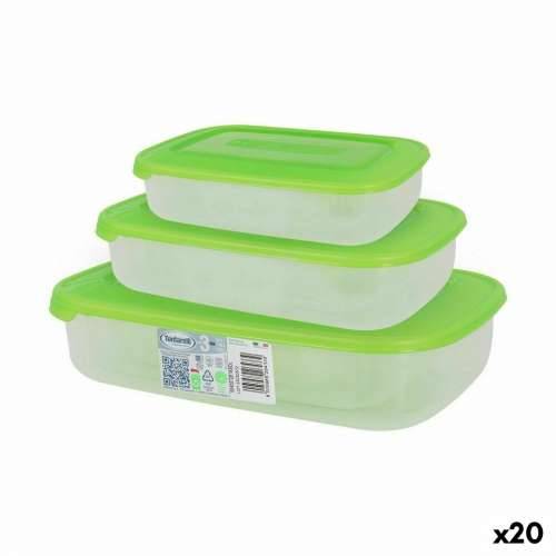 Set 3 kutija za užinu Tontarelli Family Zelena Pravokutno 29,6 x 19,8 x 7,7 cm (20 kom.) Cijena