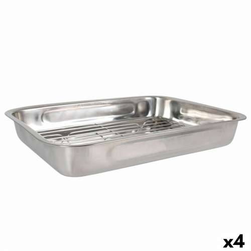 Ploča za Pećnice Quttin Čelik Srebrna Pravokutno 43,4 x 31,2 cm (4 kom.) Cijena