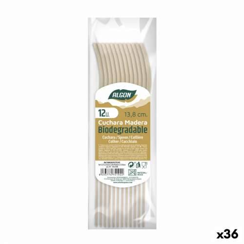 Set Žlica Algon Desert Drvo 36 Jedinice 14 x 3 x 0,5 cm Cijena