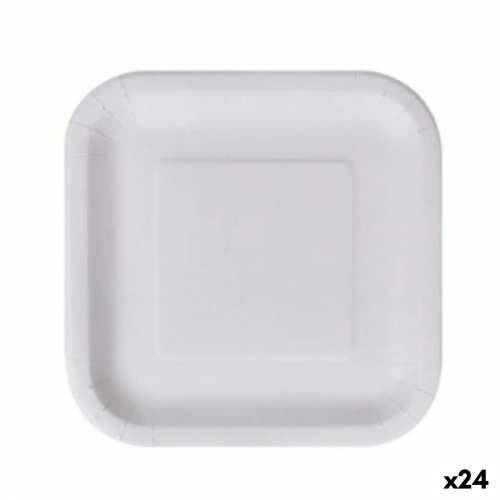 Set tanjura Algon Jednokratne Bijela Karton Kvadratno 23 cm (24 kom.) Cijena