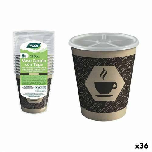 Set Čaša Algon Karton Kava 8 Dijelovi 250 ml (36 Jedinice) Cijena