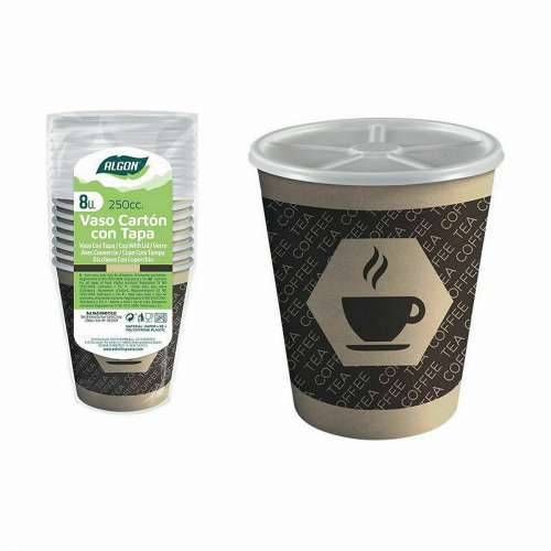 Set Čaša Algon Karton Kava 8 Dijelovi 250 ml (36 Jedinice) Cijena