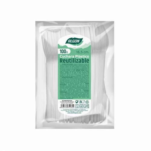 Set Žlica Algon Za višekratnu uporabu Bijela 20 kom. 16,5 cm Cijena