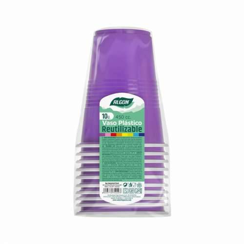 Set čaša za višekratnu upotrebu Algon Fuksija 48 kom. 450 ml (10 Dijelovi) Cijena