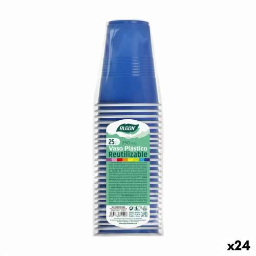Set čaša za višekratnu upotrebu Algon Plava 24 kom. 250 ml (25 Dijelovi) Cijena