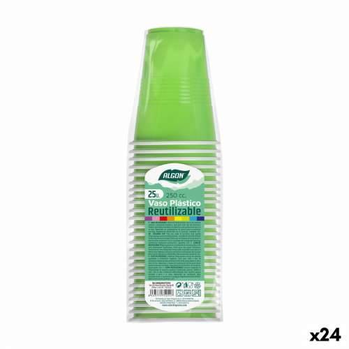 Set čaša za višekratnu upotrebu Algon Zelena 24 kom. 250 ml (25 Dijelovi) Cijena